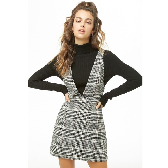 houndstooth pinafore